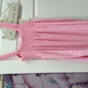 Q women's Coral Bay long solid pink stretch regular size beach cover up size XL